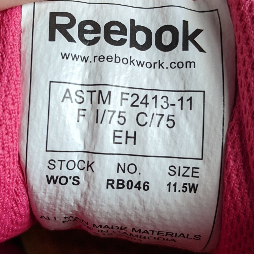 Reebok Sublite Alloy Toe Memory Work Shoes 11.5 - Picture 8 of 8